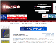Tablet Screenshot of musicweb-international.com